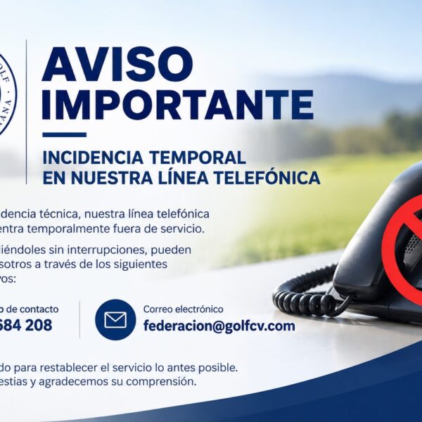 AVISO IMPORTANTE | Incidencia temporal en nuestra línea telefónica