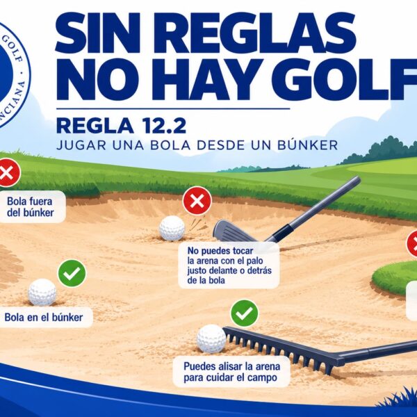Sin reglas no hay golf: ¿cuándo puedes tocar la arena del búnker sin recibir una penalización?